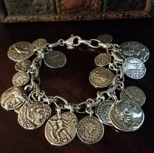 Silpada Sterling Silver Coin Bracelet last chance